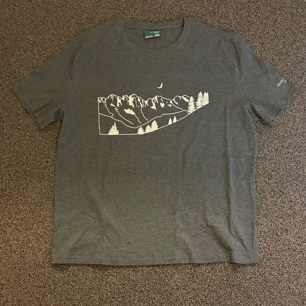 NEW Swarovski Optik Men’s Gray XXXL 3XL Mountain Tee T-Shirt